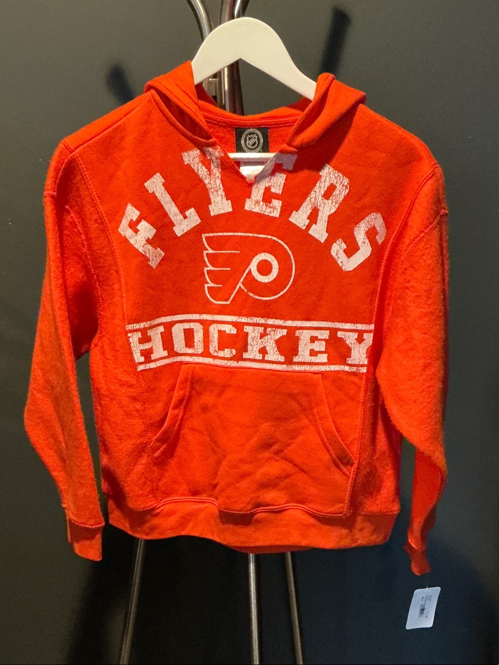 NHL Orange Flyers Hockey Pullover Hoodie